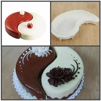 Силиконовая форма кондитерская Инь-янь