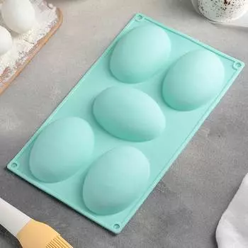 Силиконовая форма Яйцо 5 ячеек