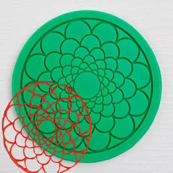 Силиконовый мат для айсинга Цветок цинии