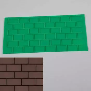 Силиконовый мат Кирпичная стена
