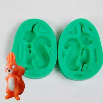 Силиконовый молд 3D Белочка
