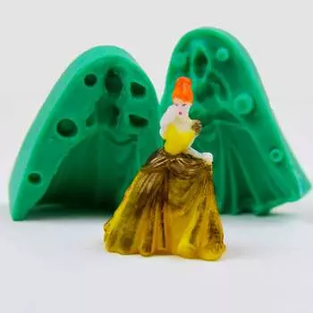 Силиконовый молд 3D Принцесса-2