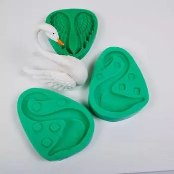 Силиконовый молд 3D Свадебные лебеди