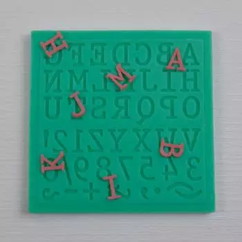 Силиконовый молд Алфавит английский, цифры