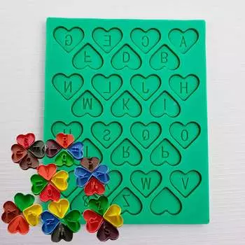 Силиконовый молд английский алфавит Любовь
