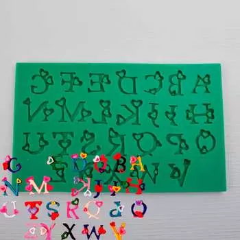 Силиконовый молд английский алфавит Надпись с любовью