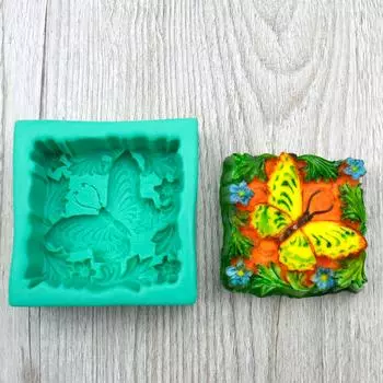 Силиконовый молд Бабочка в орнаменте