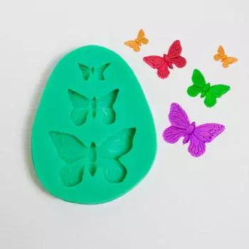 Силиконовый молд Бабочки 3 в 1