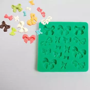 Силиконовый молд Бантики ассорти