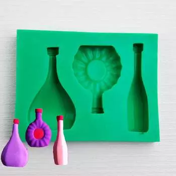 Силиконовый молд Бутылочки