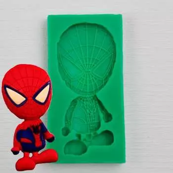 Силиконовый молд Человек Паук 2D
