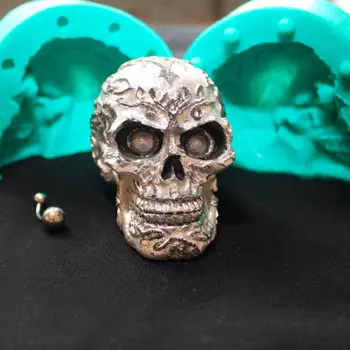 Силиконовый молд Череп 3D