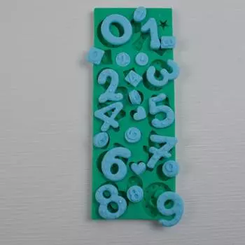 Силиконовый молд цифры Ассорти