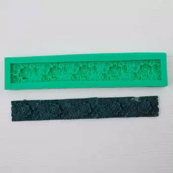 Силиконовый молд Цветочный бордюр