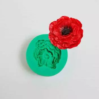 Силиконовый молд Цветок Мака