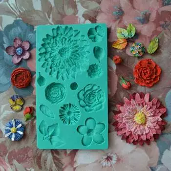 Силиконовый молд Цветущий сад