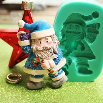 Силиконовый молд Дед Мороз 2D