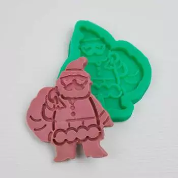 Силиконовый молд Дед Мороз с подарками