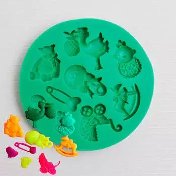 Силиконовый молд Детское ассорти