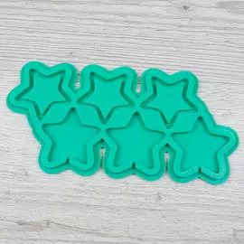 Силиконовый молд для леденцов Погремушка Звездочки