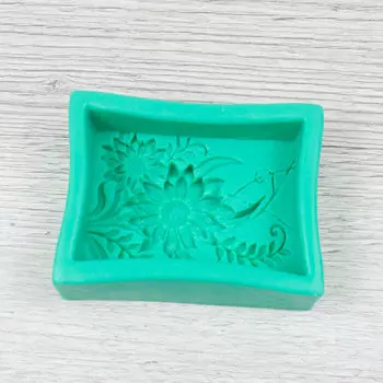 Силиконовый молд для мыла Цветы