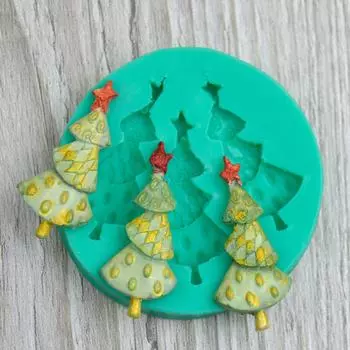 Силиконовый молд Елочки