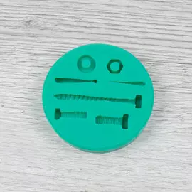 Силиконовый молд Гвоздь, шурупы