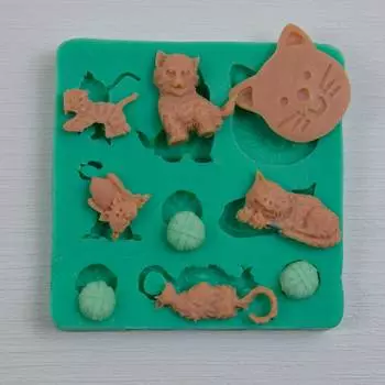 Силиконовый молд Игривые котята