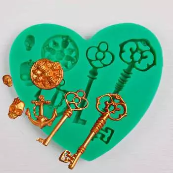 Силиконовый молд Ключи от пиратского сундука