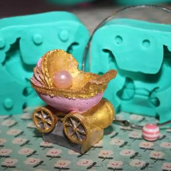 Силиконовый молд Коляска 3D