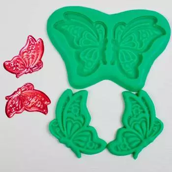 Силиконовый молд Кружевная бабочка