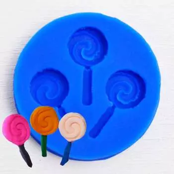 Силиконовый молд Леденец на палочке
