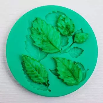 Силиконовый молд Листочки ассорти-2