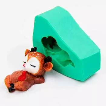 Силиконовый молд Мечтающий оленёнок