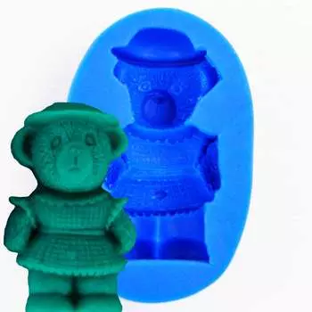 Силиконовый молд Мишка девочка