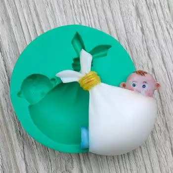 Силиконовый молд Младенец в узелке