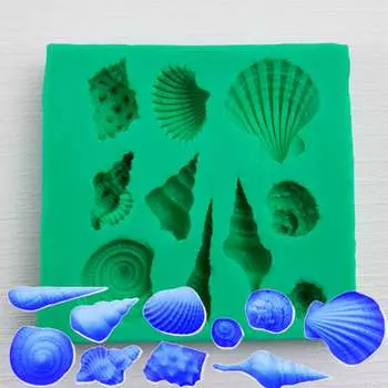 Силиконовый молд Морские ракушки