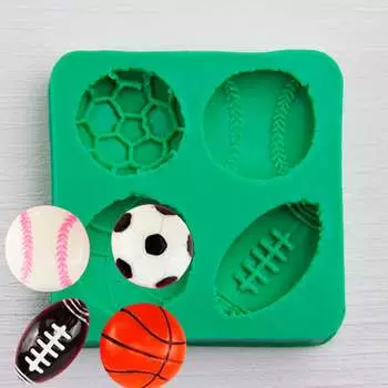 Силиконовый молд Мячи 4 шт