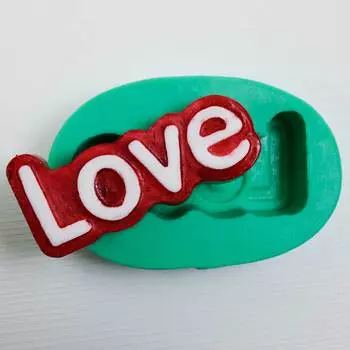 Силиконовый молд Надпись Love