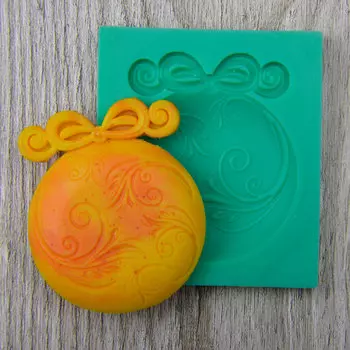 Силиконовый молд Новогодняя игрушка-5