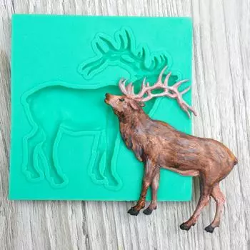 Силиконовый молд Олень