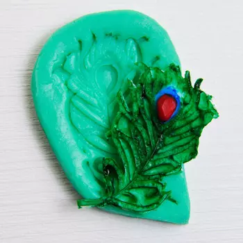 Силиконовый молд Перо Жар-птицы