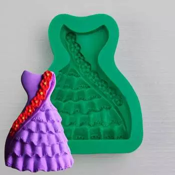 Силиконовый молд Платье