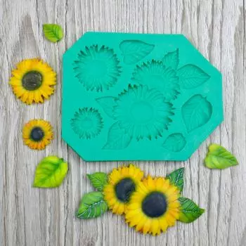 Силиконовый молд Подсолнухи