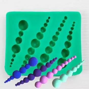 Силиконовый молд Подвески из бус