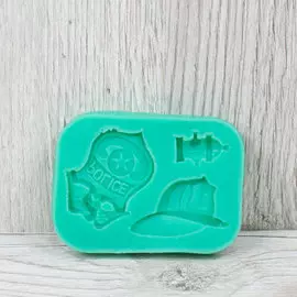 Силиконовый молд Пожарная охрана, полиция