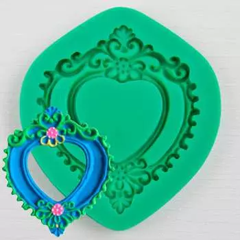 Силиконовый молд Рамка сердце