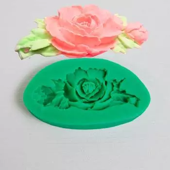 Силиконовый молд Роза с бутоном