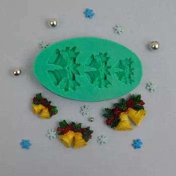 Силиконовый молд Рождественские колокольчики