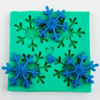 Силиконовый молд Рождественские снежинки